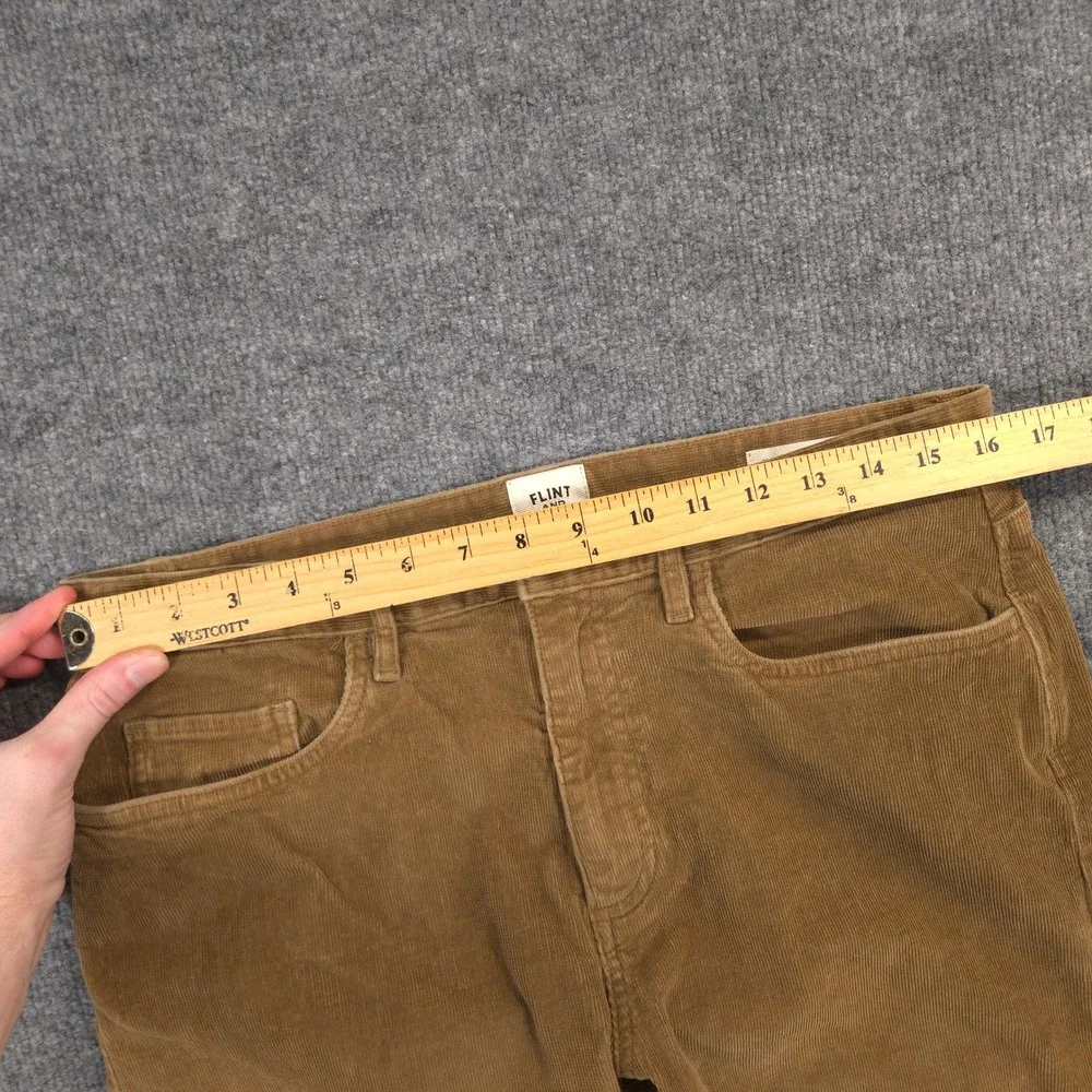 Flint and Tinder Corduroy Pants Mens 32X30 Brown Tapered Fit 5 Pocket Huckberry